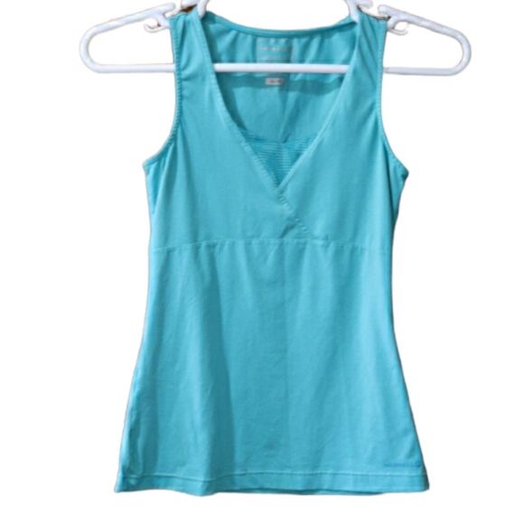 Merrell Aqua Blue Tank Top Opti Wick upf 50+ Athletic Top XS - Picture 1 of 7